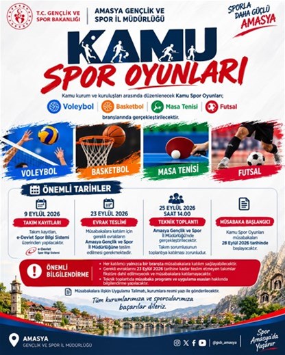 KAMU SPOR OYUNLARI BAŞLIYOR